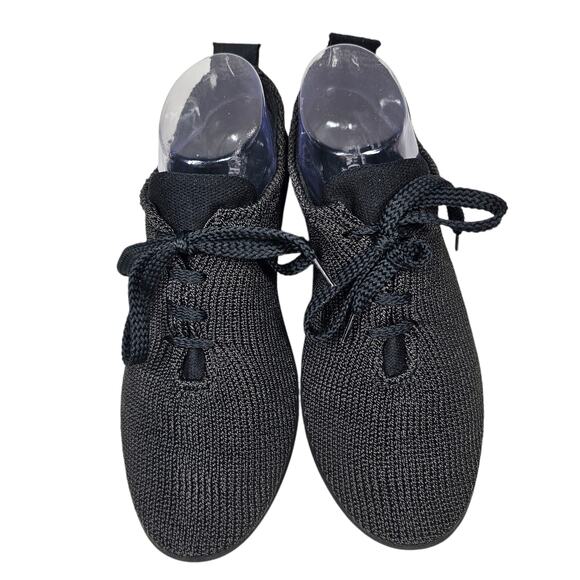 Arcopedico LS Nylon Knit Washable Lace Up Shoe in Black EU 39, US 8-8.5 - Picture 1 of 7